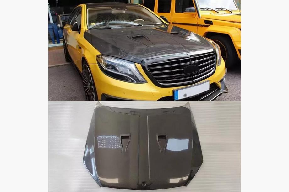 Mercedes S-class W222 2013–2022 Pokrov motorja (karbon) Image