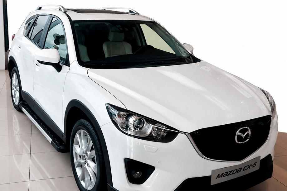 Mazda CX-5 2012–2017 Stranske stopnice RedLine V1 (2 kos, aluminij) Image