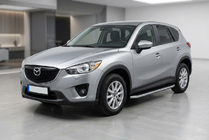 Mazda CX-5 2012–2017 Stranske stopnice Tayga Grey (2 kos, aluminij) fotografija 1