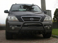 Kia Sorento I BL 2002–2009 Sprednji zaščitni lok WT003 Black (nerjaveče jeklo) fotografija 2