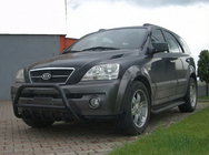 Kia Sorento I BL 2002–2009 Sprednji zaščitni lok WT003 Black (nerjaveče jeklo) fotografija 1