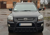 Kia Sportage 2004–2010 Sprednji zaščitni lok WT003 Black (nerjaveče jeklo) fotografija 1