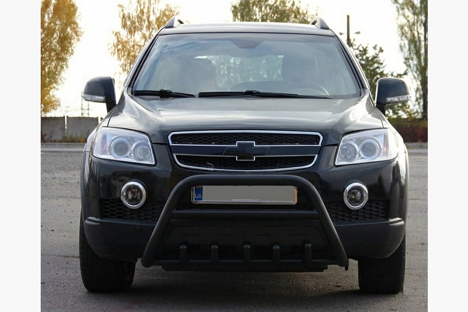 Chevrolet Captiva 2006–2019 Sprednji zaščitni lok WT003 Black (nerjaveče jeklo) Image