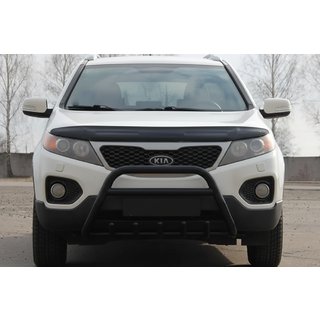 Sprednji zaščitni lok WT003 Black (nerjaveče jeklo) Kia Sorento II XM 2009–2014 fotografija 1