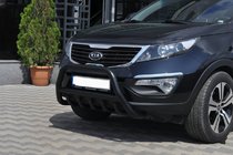 Kia Sportage 2010–2015 Sprednji zaščitni lok WT003 Black (nerjaveče jeklo) fotografija 1