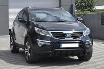 Kia Sportage 2010–2015 Sprednji zaščitni lok WT003 Black (nerjaveče jeklo) fotografija 4