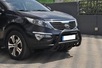 Kia Sportage 2010–2015 Sprednji zaščitni lok WT003 Black (nerjaveče jeklo) fotografija 5