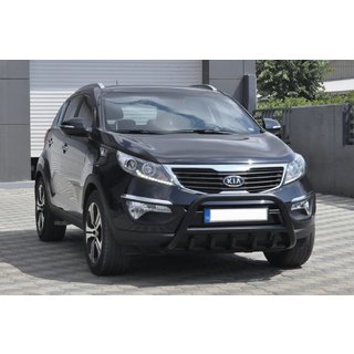 Sprednji zaščitni lok WT003 Black (nerjaveče jeklo) Kia Sportage 2010–2015 fotografija 4