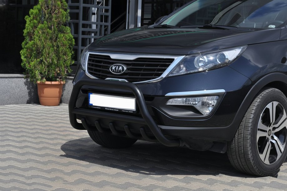 Kia Sportage 2010–2015 Sprednji zaščitni lok WT003 Black (nerjaveče jeklo) Image