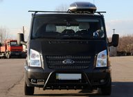 Ford Transit 2000–2014 Kenguru zaščitni lok WT003 Black (2006-2014, nerjaveče jeklo) fotografija 3