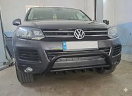 Volkswagen Touareg 2010–2018 Bullbar WT003 Black (nerjavno jeklo) fotografija 4