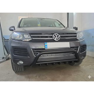 Bullbar WT003 Black (nerjavno jeklo) Volkswagen Touareg 2010–2018 fotografija 4