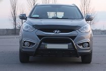 Hyundai IX-35 2010–2015 Sprednji zaščitni lok WT003 Black (nerjaveče jeklo) fotografija 4