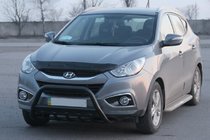 Hyundai IX-35 2010–2015 Sprednji zaščitni lok WT003 Black (nerjaveče jeklo) fotografija 1