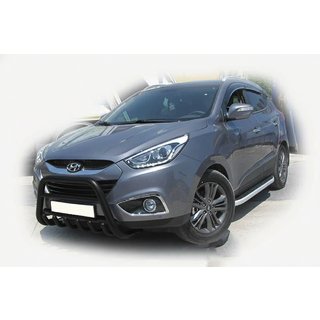 Sprednji zaščitni lok WT003 Black (nerjaveče jeklo) Hyundai IX-35 2010–2015 fotografija 3