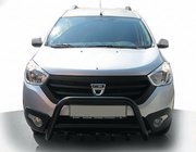 Renault Dokker 2013–2022 Sprednji zaščitni lok WT003 Black (nerjaveče jeklo) fotografija 3