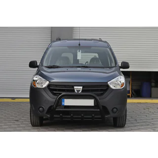 Sprednji zaščitni lok WT003 Black (nerjaveče jeklo) Renault Dokker 2013–2022 fotografija 1