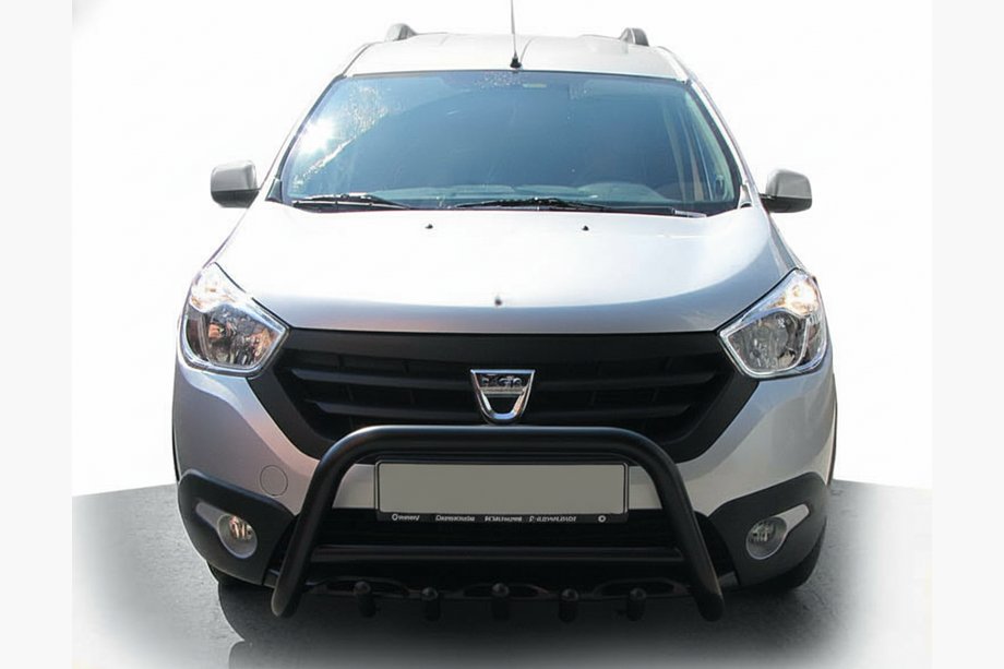Dacia Dokker 2013–2022 Sprednji zaščitni lok WT003 Black (nerjaveče jeklo) Fotografija 1