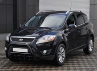 Ford Kuga 2008–2013 Sprednji zaščitni lok WT003 Black (nerjaveče jeklo) fotografija 4