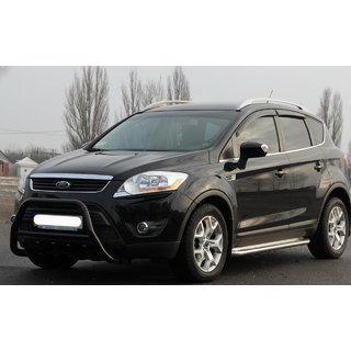Sprednji zaščitni lok WT003 Black (nerjaveče jeklo) Ford Kuga 2008–2013 fotografija 1