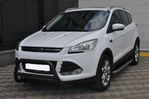 Ford Kuga/Escape 2013–2019 Sprednji zaščitni lok WT003 Black (nerjaveče jeklo) fotografija 1