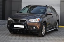 Mitsubishi ASX 2010–2023 Sprednji zaščitni lok WT003 Black (nerjaveče jeklo) fotografija 4