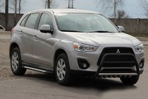 Mitsubishi ASX 2010–2023 Sprednji zaščitni lok WT003 Black (nerjaveče jeklo) fotografija 1