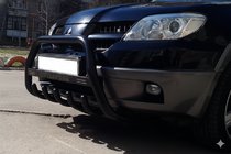 Mitsubishi Outlander 2001–2006 Kenguru zaščitni lok WT004 Black (nerjavno jeklo) fotografija 5