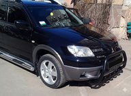 Mitsubishi Outlander 2001–2006 Kenguru zaščitni lok WT004 Black (nerjavno jeklo) fotografija 4