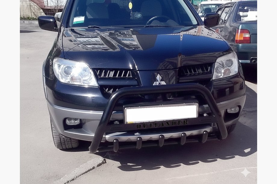 Mitsubishi Outlander 2001–2006 Kenguru zaščitni lok WT004 Black (nerjavno jeklo) Image