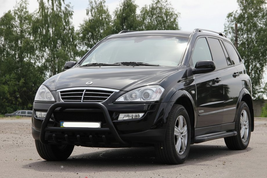 SsangYong Kyron 2005–2014 Bullbar WT003 Black (nerjavno jeklo) Image