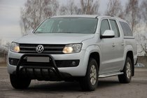 Volkswagen Amarok 2010–2022 Bullbar WT003 Black (nerjavno jeklo) fotografija 9
