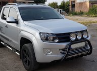 Volkswagen Amarok 2010–2022 Bullbar WT003 Black (nerjavno jeklo) fotografija 4