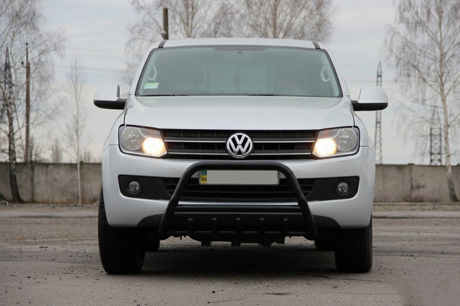 Volkswagen Amarok 2010–2022 Bullbar WT003 Black (nerjavno jeklo) Image