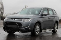 Mitsubishi Outlander 2012–2021 Kenguru zaščitni lok WT004 Black (nerjavno jeklo) fotografija 1