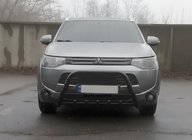 Mitsubishi Outlander 2012–2021 Kenguru zaščitni lok WT004 Black (nerjavno jeklo) fotografija 2