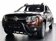 Renault Duster 2008–2017 Kenguru zaščitni lok brez napisa WT003 Black (nerjaveče jeklo) fotografija 1