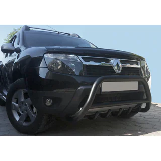 Kenguru zaščitni lok brez napisa WT003 Black (nerjaveče jeklo) Renault Duster 2008–2017 fotografija 3