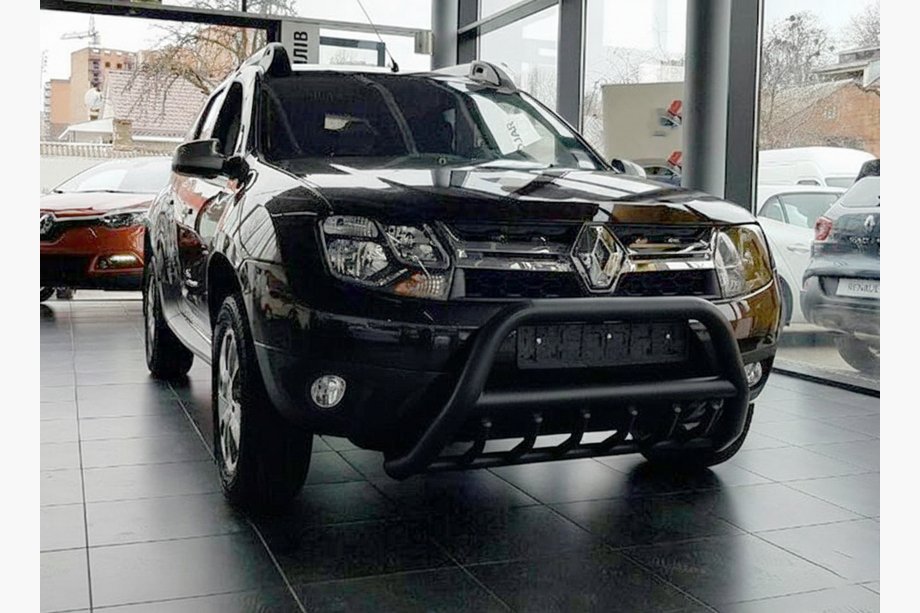 Dacia Duster 2008–2018 Kenguru zaščitni lok brez napisa WT003 Black (nerjaveče jeklo) Fotografija 8