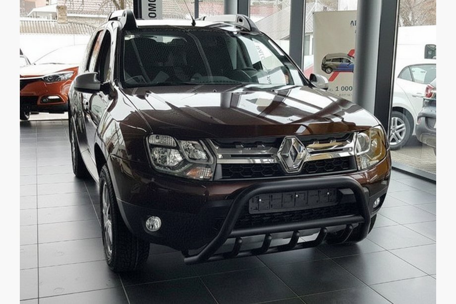 Dacia Duster 2008–2018 Kenguru zaščitni lok brez napisa WT003 Black (nerjaveče jeklo) Fotografija 7