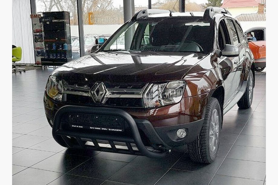 Dacia Duster 2008–2018 Kenguru zaščitni lok brez napisa WT003 Black (nerjaveče jeklo) Fotografija 6