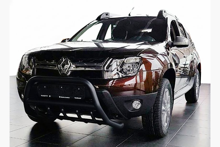 Dacia Duster 2008–2018 Kenguru zaščitni lok brez napisa WT003 Black (nerjaveče jeklo) Fotografija 1