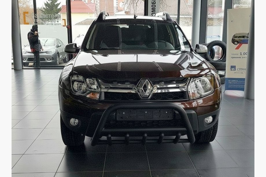 Dacia Duster 2008–2018 Kenguru zaščitni lok brez napisa WT003 Black (nerjaveče jeklo) Fotografija 5