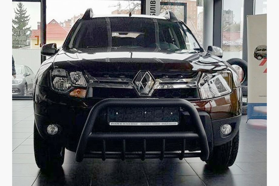 Dacia Duster 2008–2018 Kenguru zaščitni lok brez napisa WT003 Black (nerjaveče jeklo) Fotografija 4