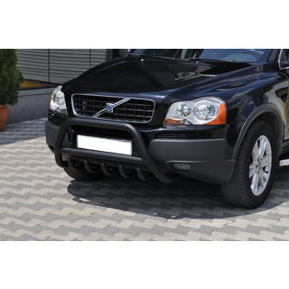 Sprednji zaščitni lok WT003 Black (nerjaveče jeklo) Volvo XC90 2002–2014 fotografija 1