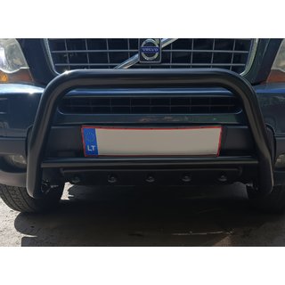 Sprednji zaščitni lok WT003 Black (nerjaveče jeklo) Volvo XC90 2002–2014 fotografija 4