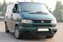Volkswagen T4 Caravelle/Multivan 1990–2003 Sprednji zaščitni lok WT004 Black (nerjavno jeklo) fotografija 1