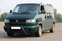 Volkswagen T4 Caravelle/Multivan 1990–2003 Sprednji zaščitni lok WT004 Black (nerjavno jeklo) fotografija 2