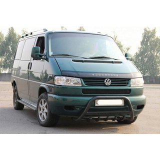 Sprednji zaščitni lok WT004 Black (nerjavno jeklo) Volkswagen T4 Caravelle/Multivan 1990–2003 fotografija 1