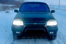 Chevrolet Niva 1998–2020 Sprednji zaščitni lok WT004 Black (nerjavno jeklo) fotografija 2